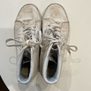 High-Top White Vans Women’s size 7